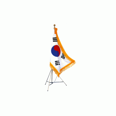 태극기(자수형 삼각받침 set)
