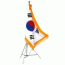 태극기(자수형 삼각받침 set)