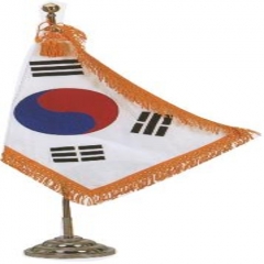 태극기(자수형 원형 받침 set)